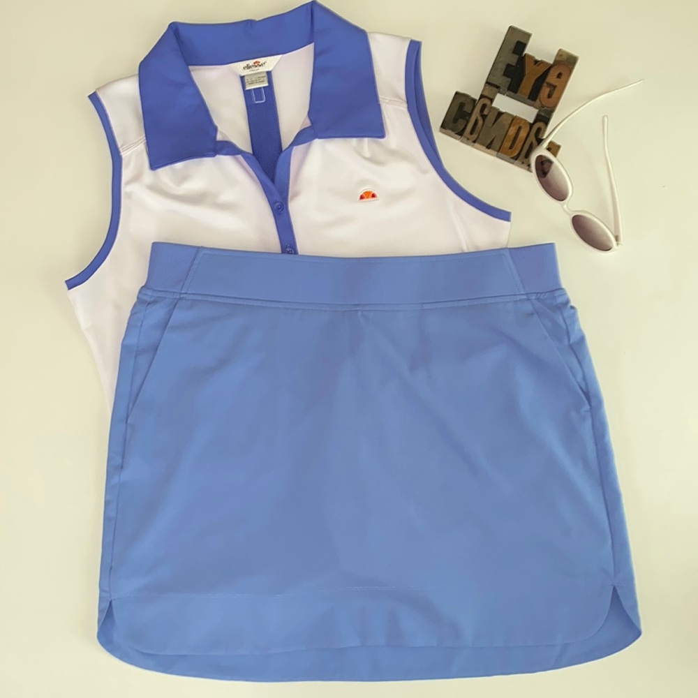 🆕⛳️CYPRESS CLUB Women's Golf Tummy Smoothing Skirt/Skort with Built-in Shorts.